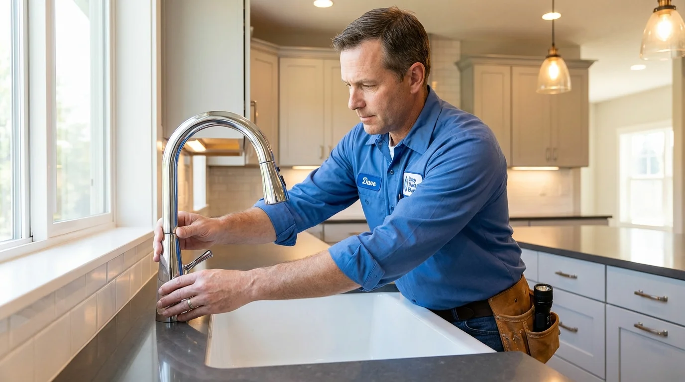 Kitchen faucet installation by Johns Plumbing LLC in Gustine