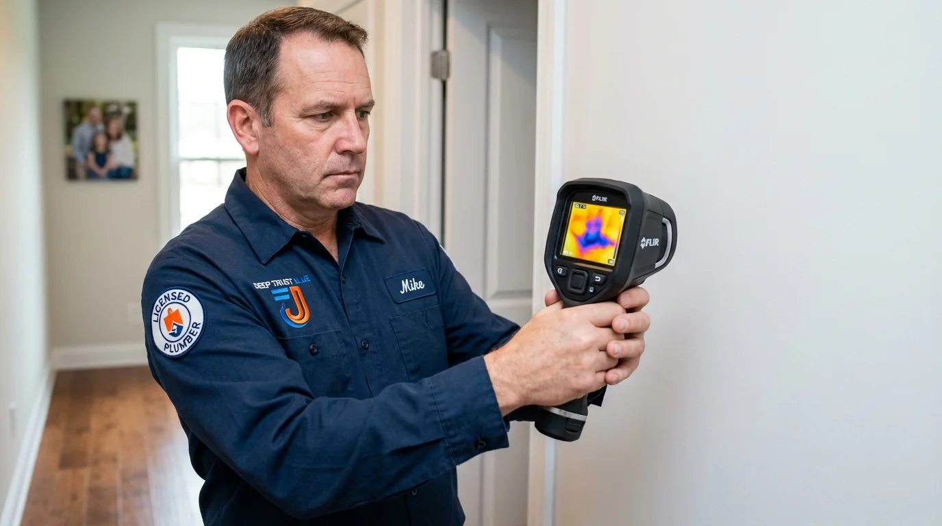 Thermal imaging leak detection by Johns Plumbing LLC in Gustine
